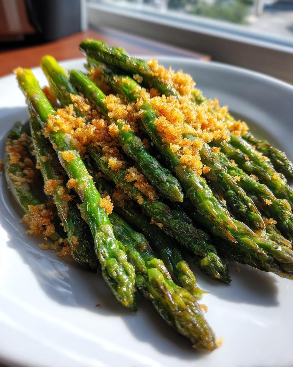 Asparagus with Cracker Crumb Topping - detail 2