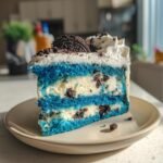 Blue Velvet Oreo Cheesecake Cake