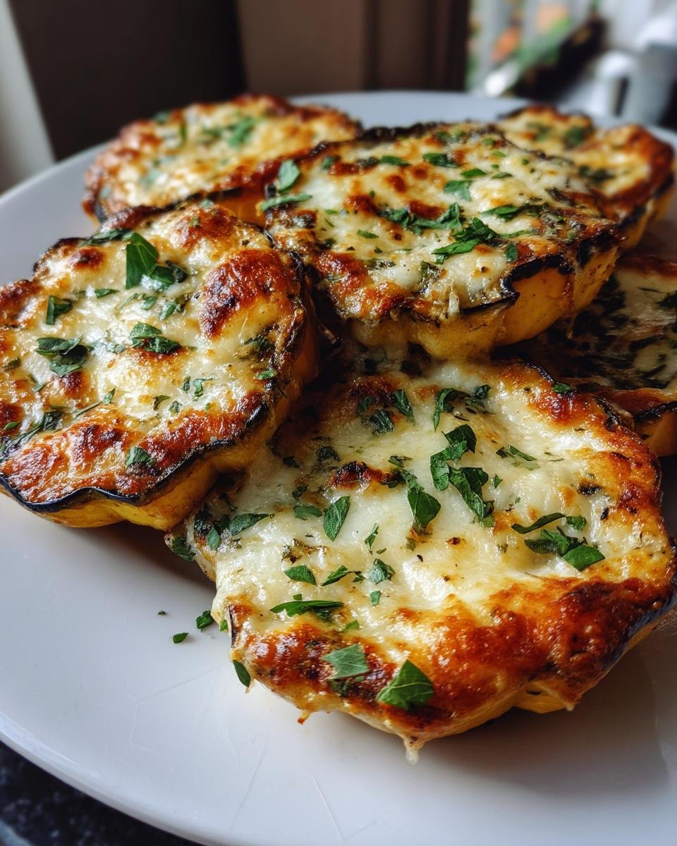 Cheesy Baked Squash Rounds - detail 1