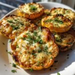 Cheesy Baked Squash Rounds