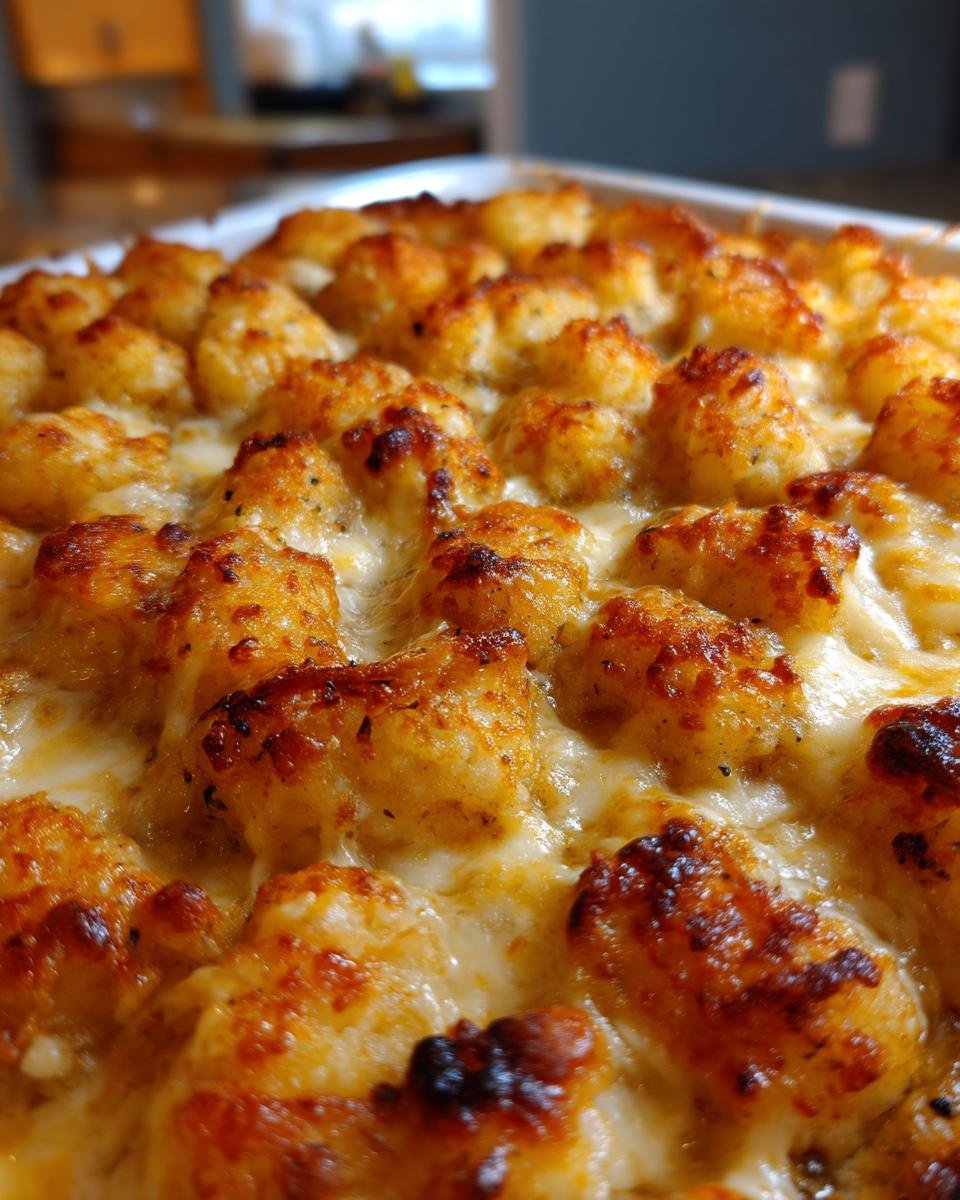 Chicken Alfredo Tater Tot Casserole - detail 1