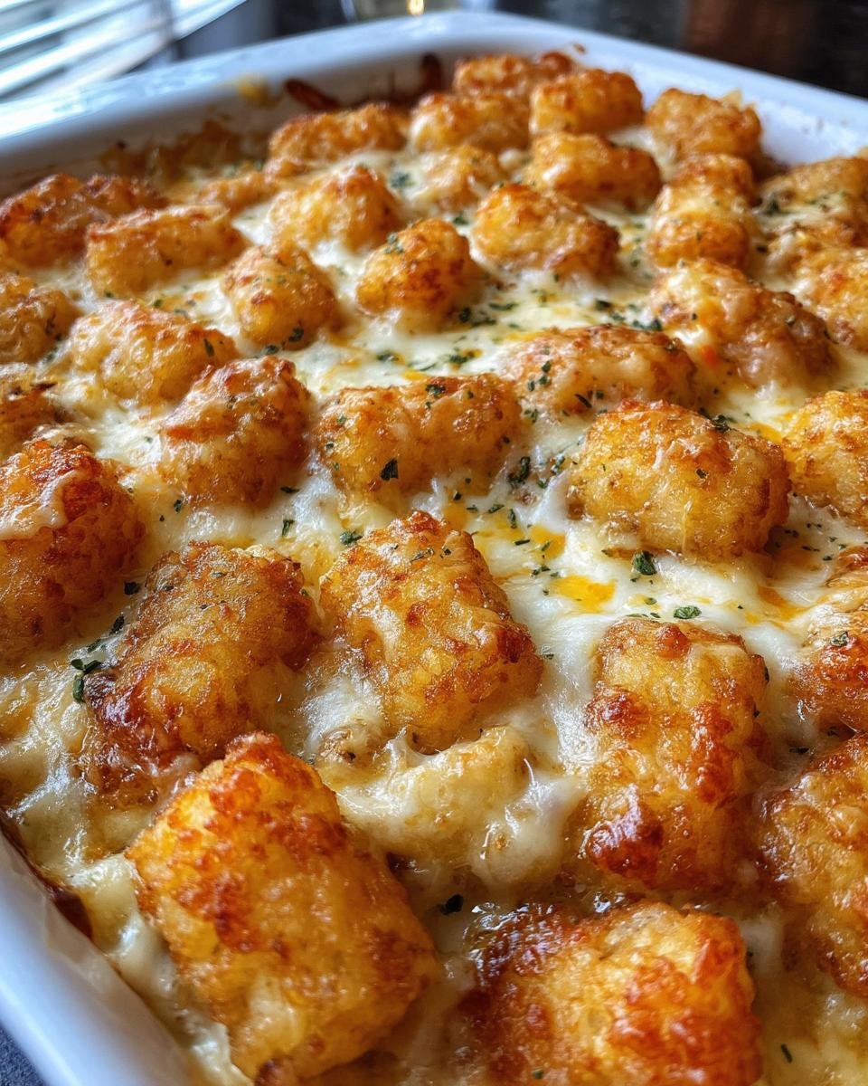 Chicken Alfredo Tater Tot Casserole - detail 10