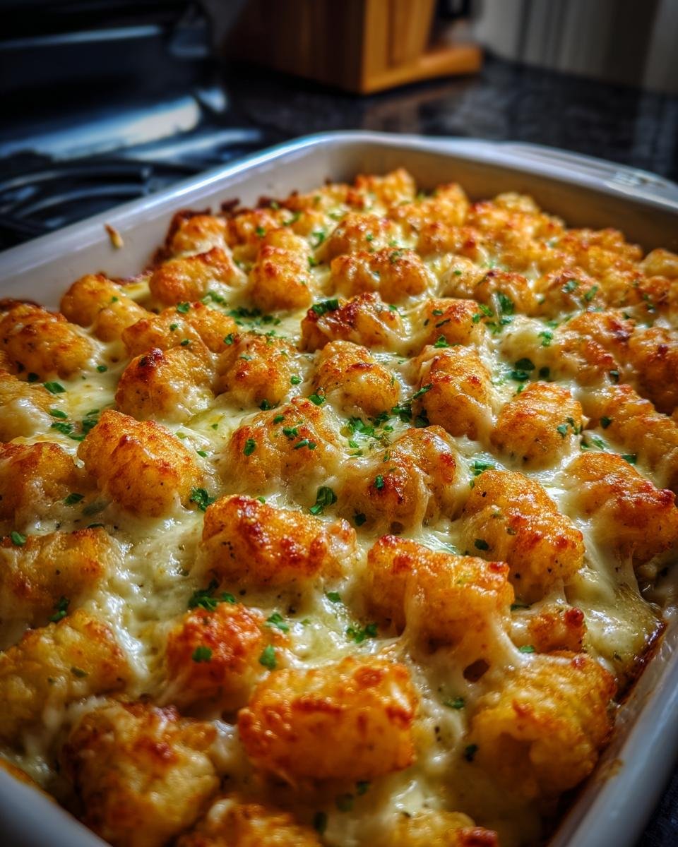 Chicken Alfredo Tater Tot Casserole - detail 2