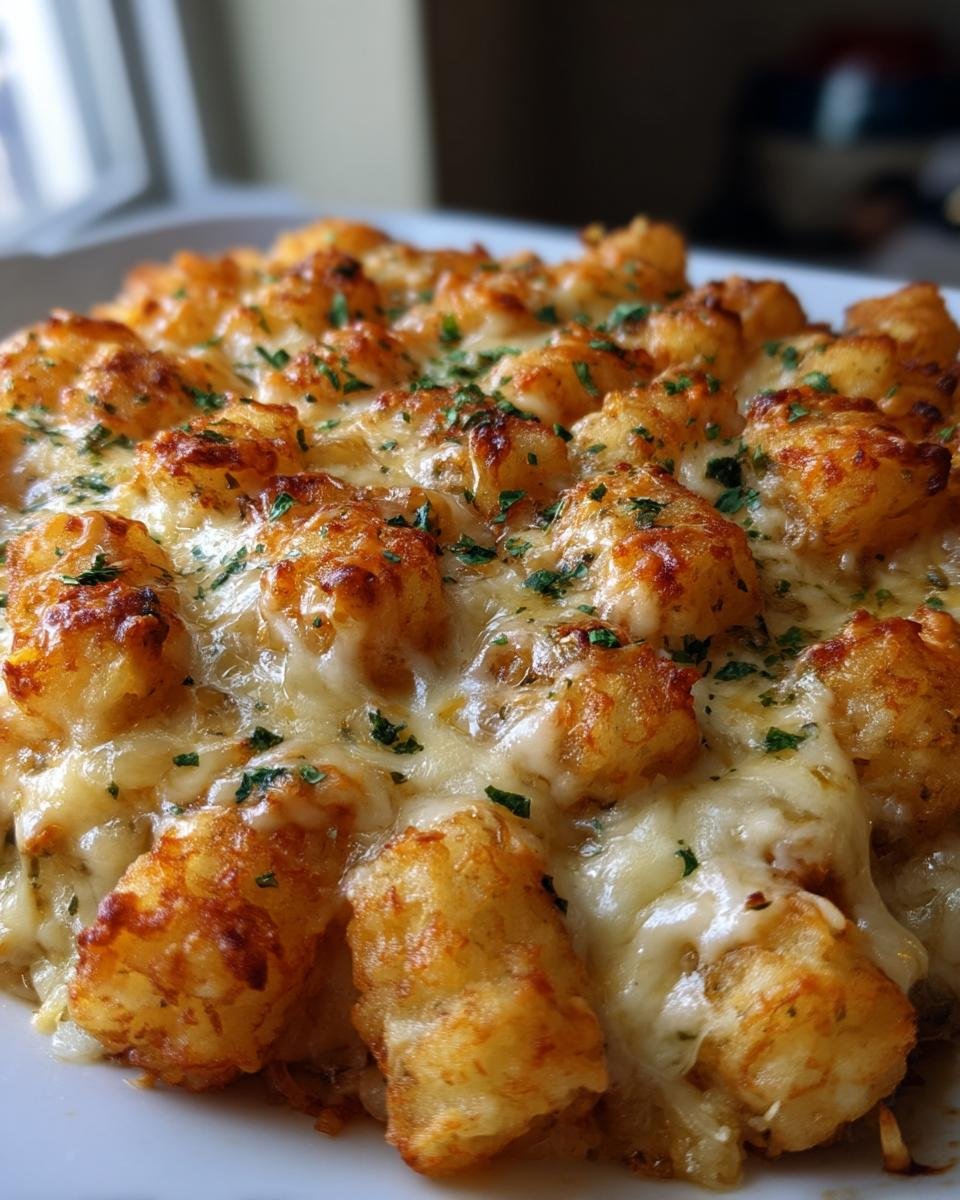 Chicken Alfredo Tater Tot Casserole - detail 3