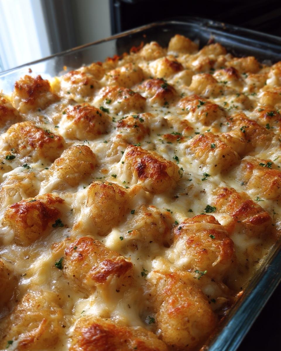 Chicken Alfredo Tater Tot Casserole - detail 4