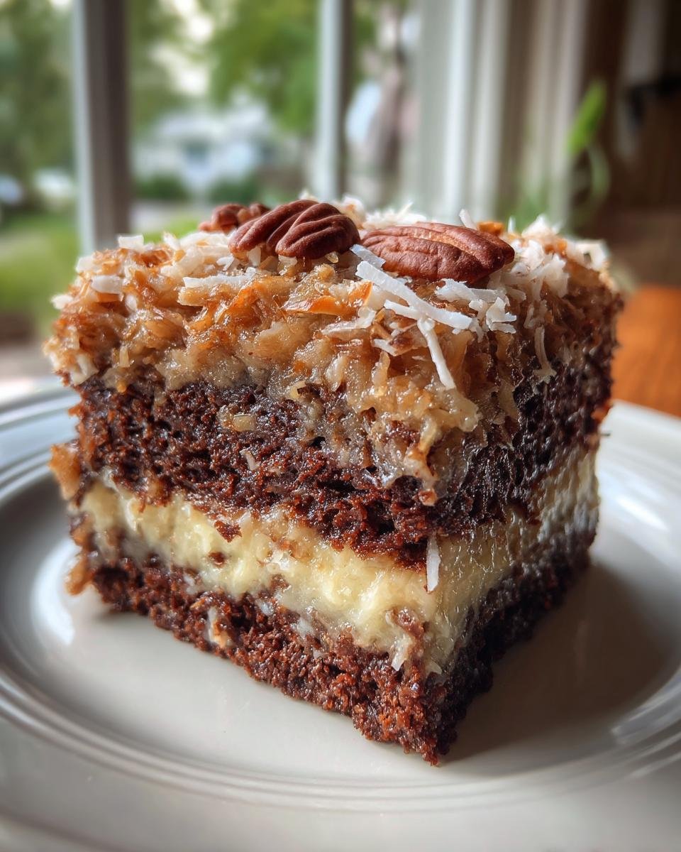 German Chocolate Sheet Cake - detail 1