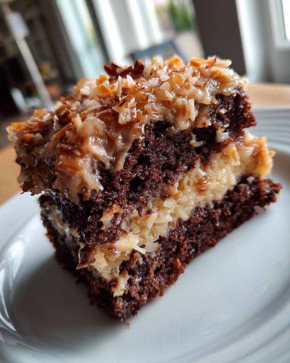 German Chocolate Sheet Cake - detail 2