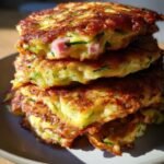 Ham and Zucchini Fritters