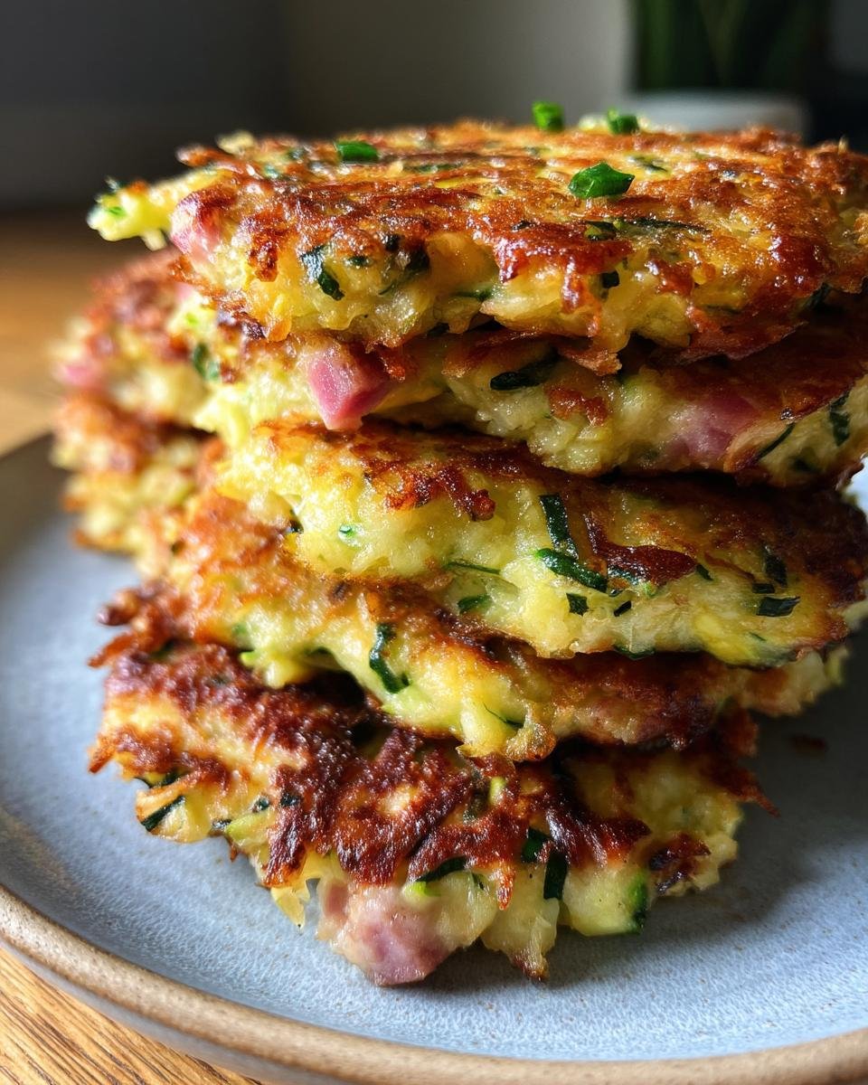 Ham and Zucchini Fritters - detail 4