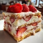 Irresistible Strawberry Cream Cheese Icebox Cake