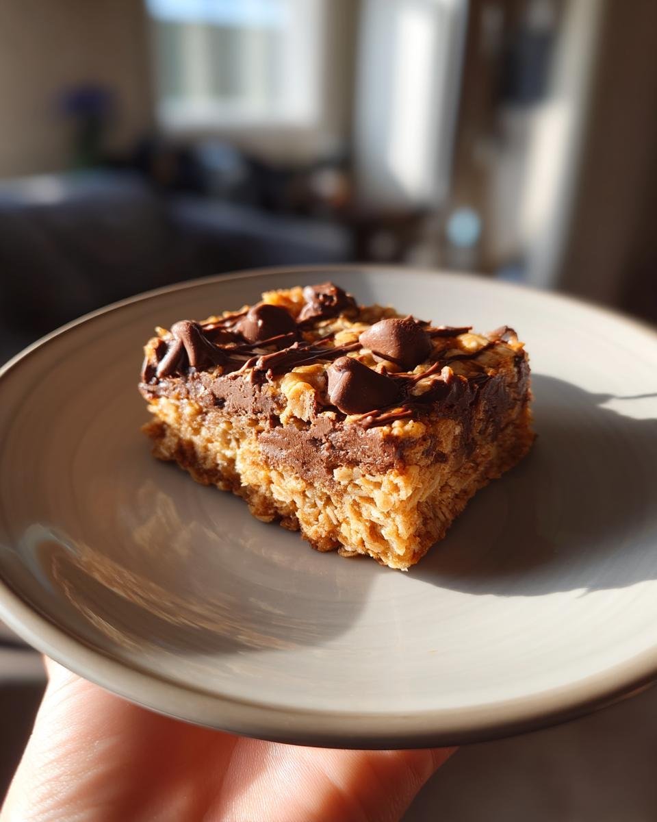 Oatmeal Chocolate Chip Peanut Butter Bars - detail 1