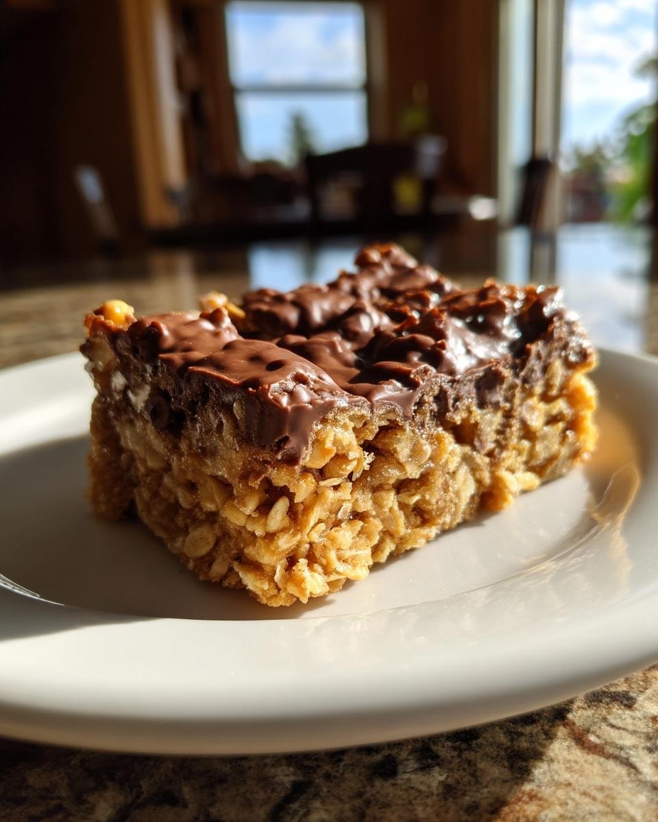 Oatmeal Chocolate Chip Peanut Butter Bars - detail 2