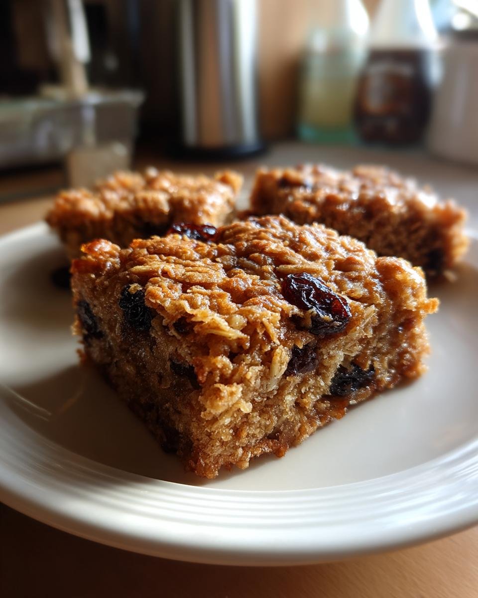 Oatmeal Raisin Cookie Bars - detail 2