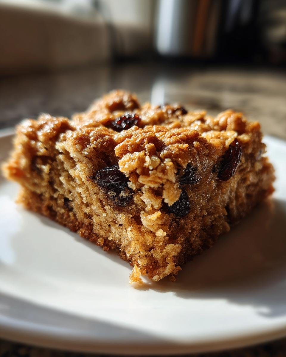 Oatmeal Raisin Cookie Bars - detail 3
