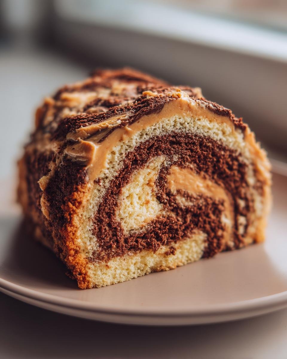 Peanut Butter Swirl Cake Roll - detail 1