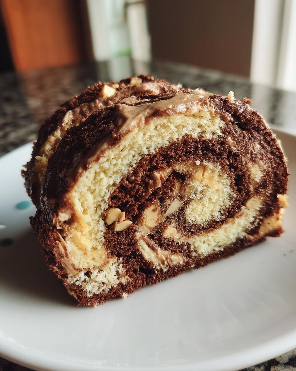 Peanut Butter Swirl Cake Roll - detail 2