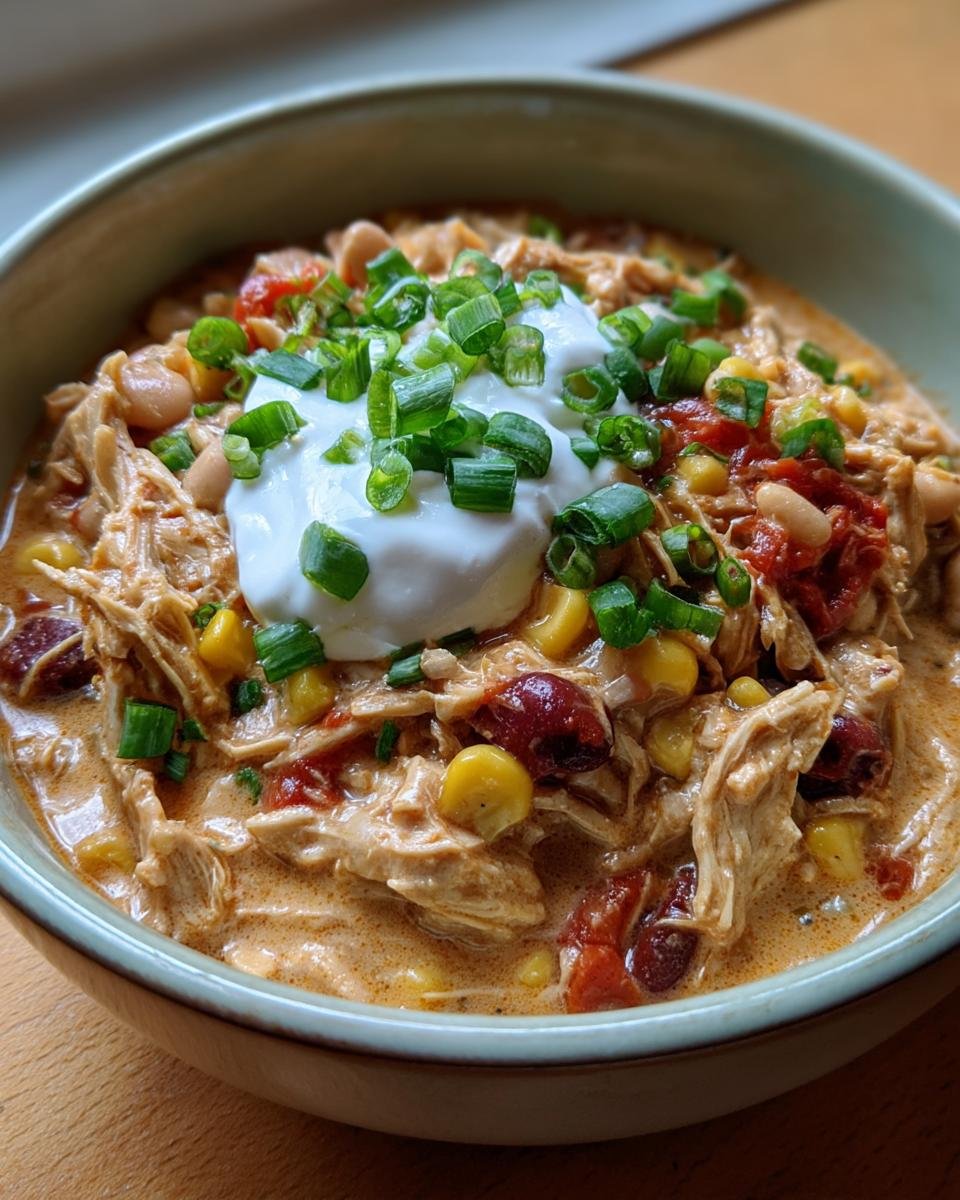 Slow Cooker Cream Cheese Crack Chicken Chili - detail 3
