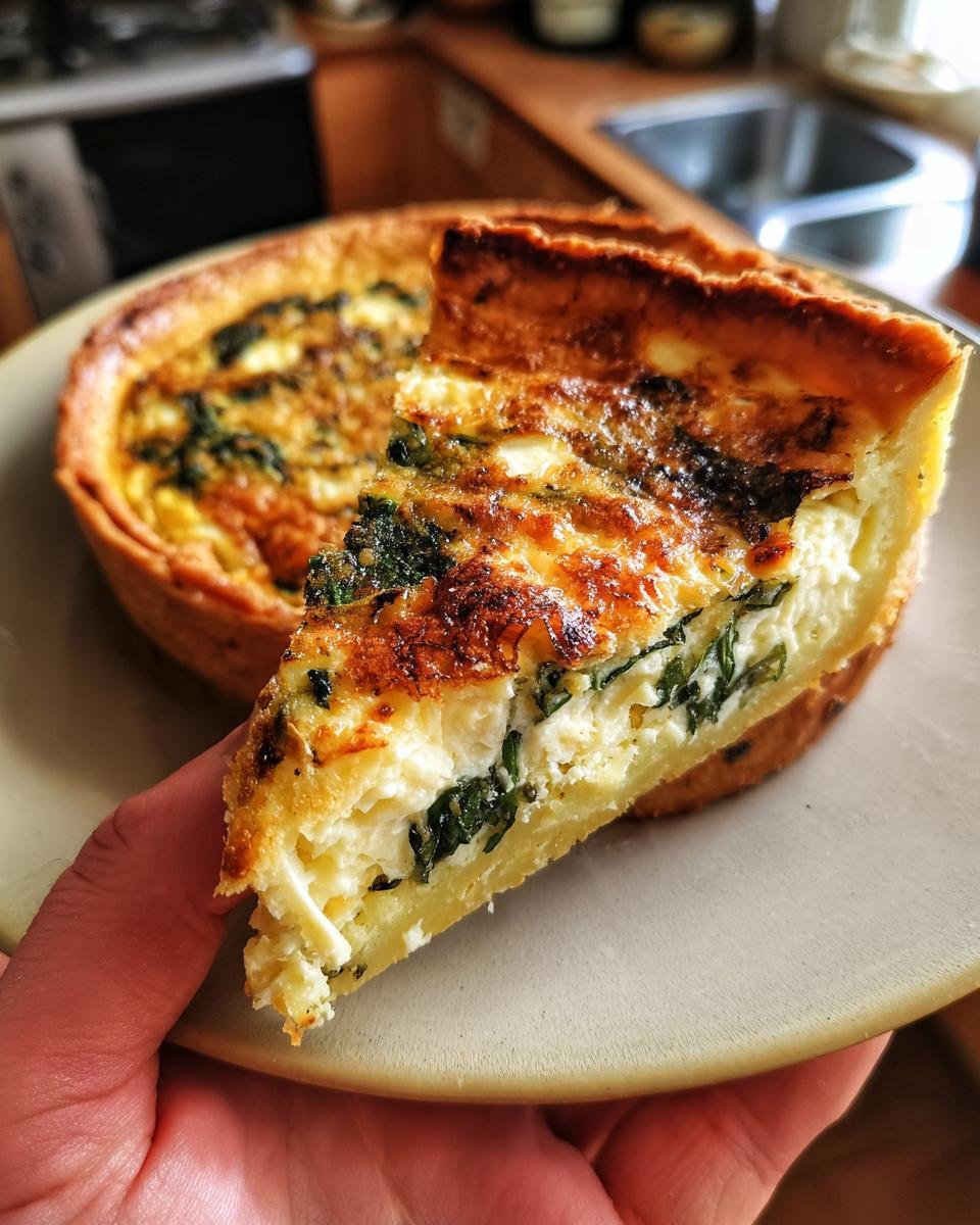 Spinach and Cheese Tart with Potato Dough: A Light and Comforting Delight - detail 2
