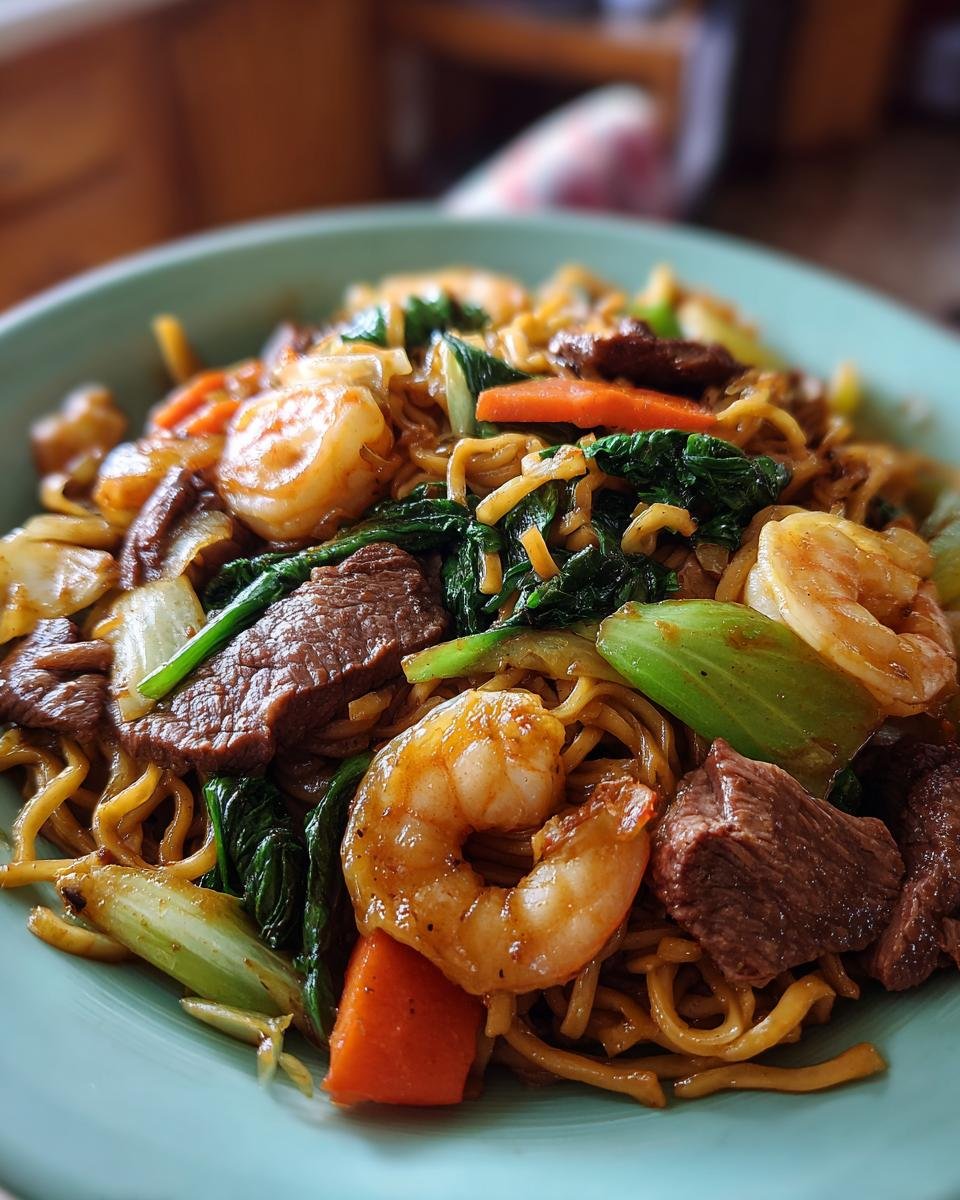 Steak & Shrimp Stir-Fried Noodles - detail 1