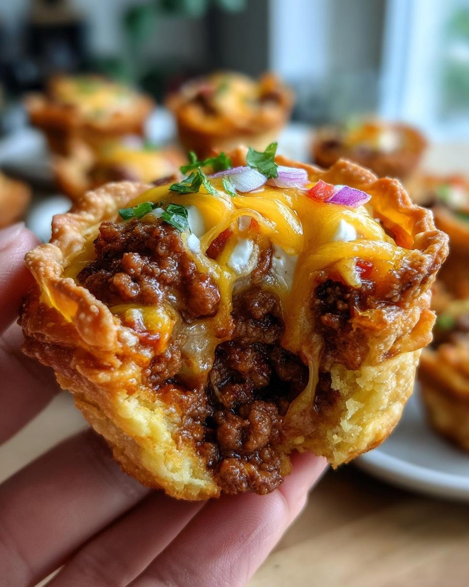 Taco Cupcakes with Cream Cheese - detail 2