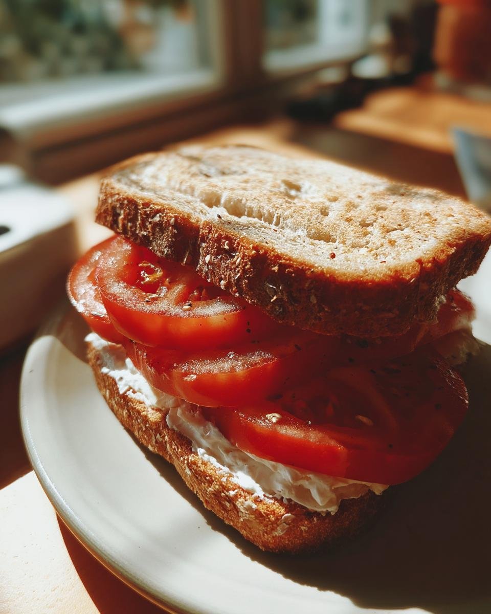 Tomato and Mayo Sandwich - detail 2