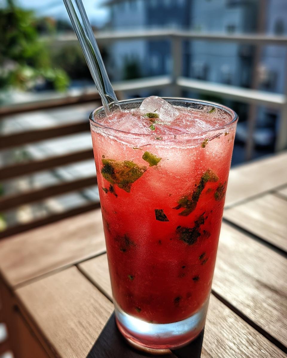 Watermelon Basil Cooler - detail 2