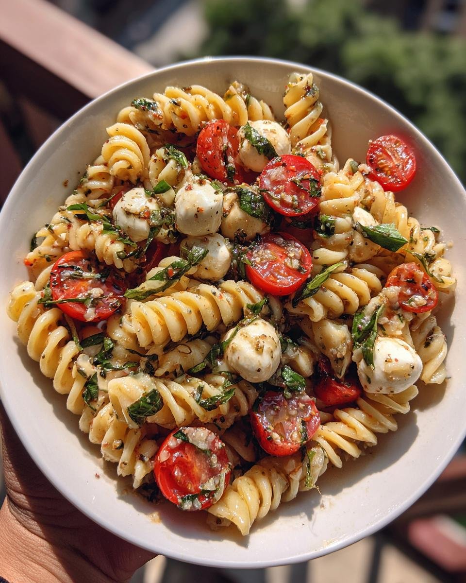 Caprese Pasta Salad - detail 1