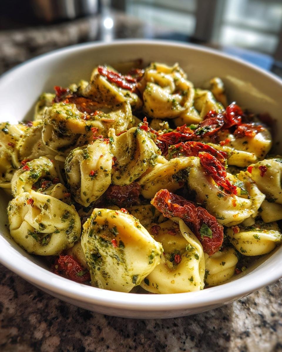 Creamy Pesto Tortellini Salad - detail 2