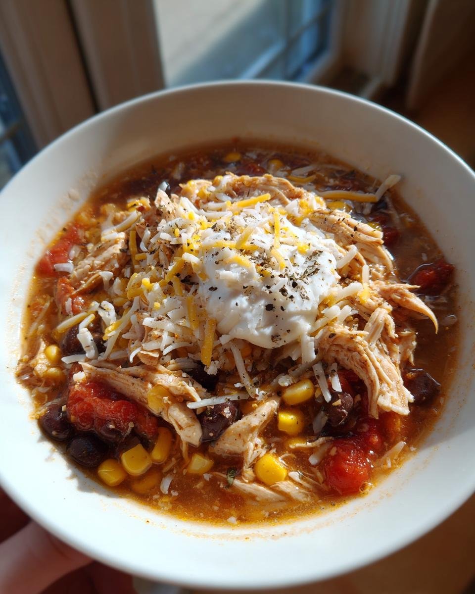 Crockpot Chicken Tortilla Soup - detail 2