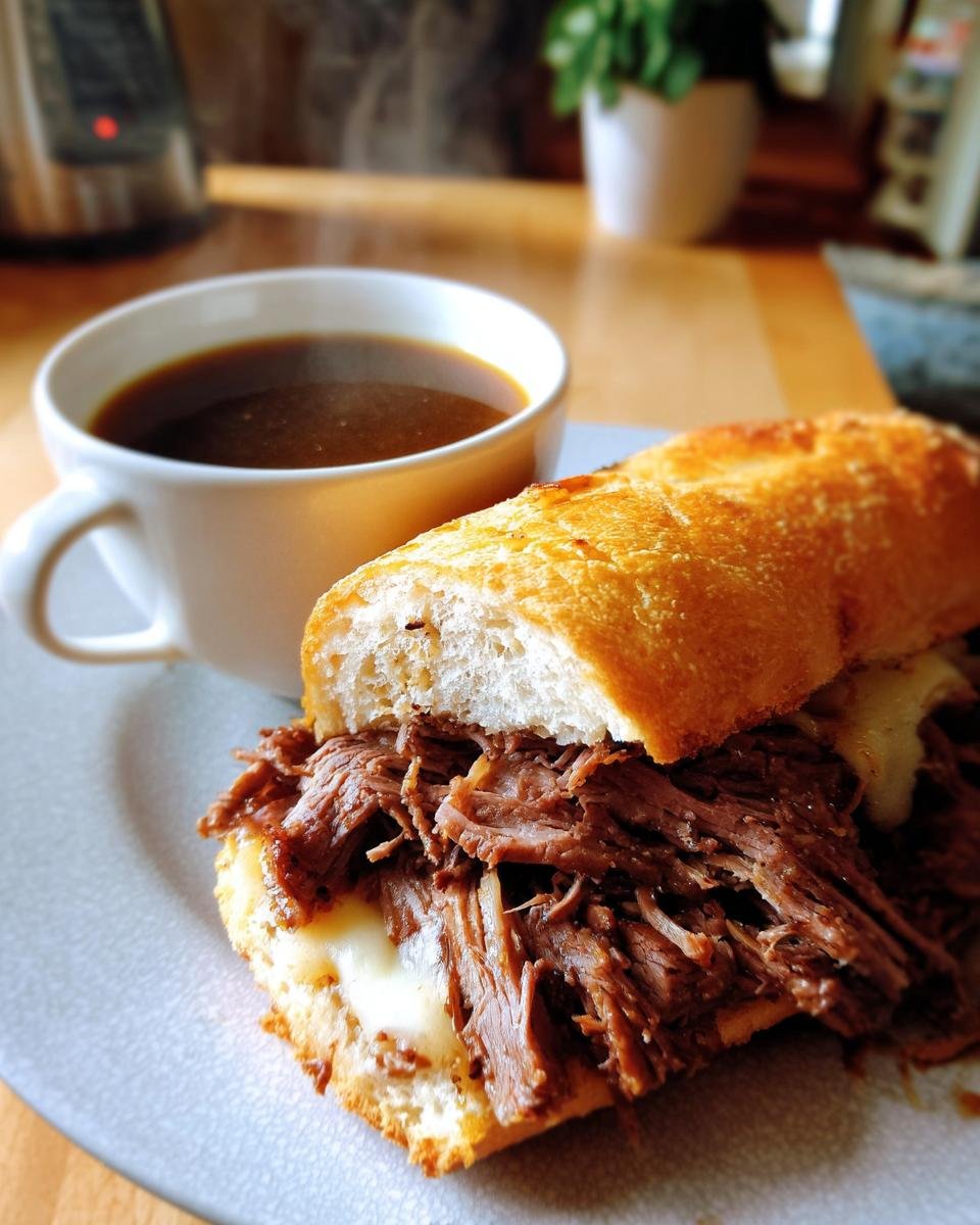 Crockpot French Dip Sandwiches - detail 1