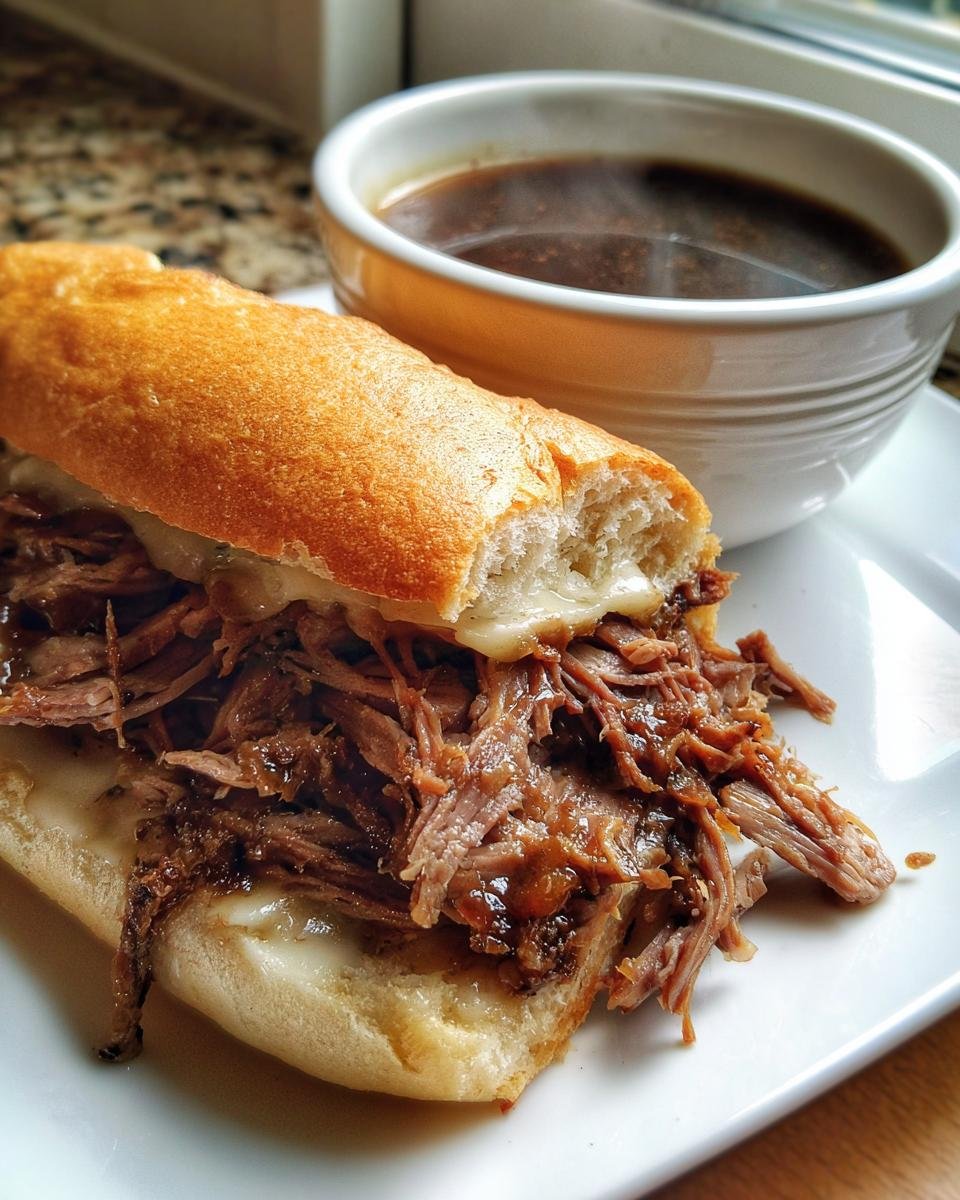 Crockpot French Dip Sandwiches - detail 2