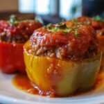 Crockpot Stuffed Bell Peppers