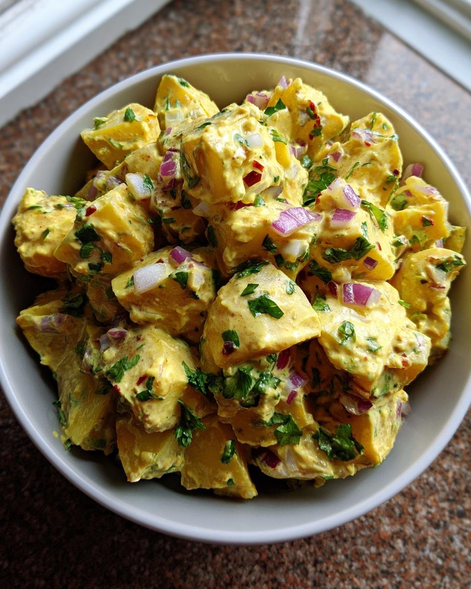Curried Yellow Potato Salad - detail 2