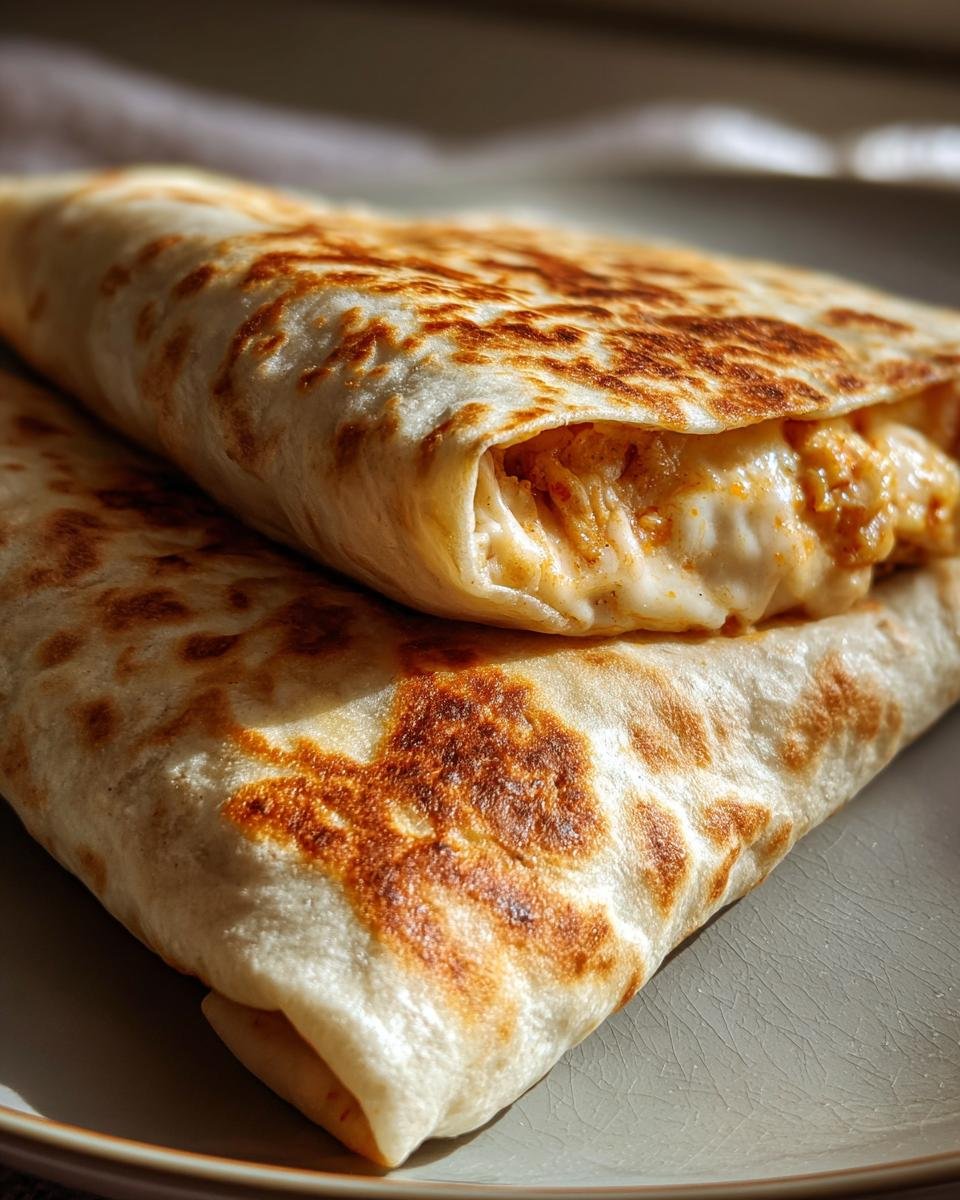 Easy Cheesy Garlic Chicken Wraps - detail 3