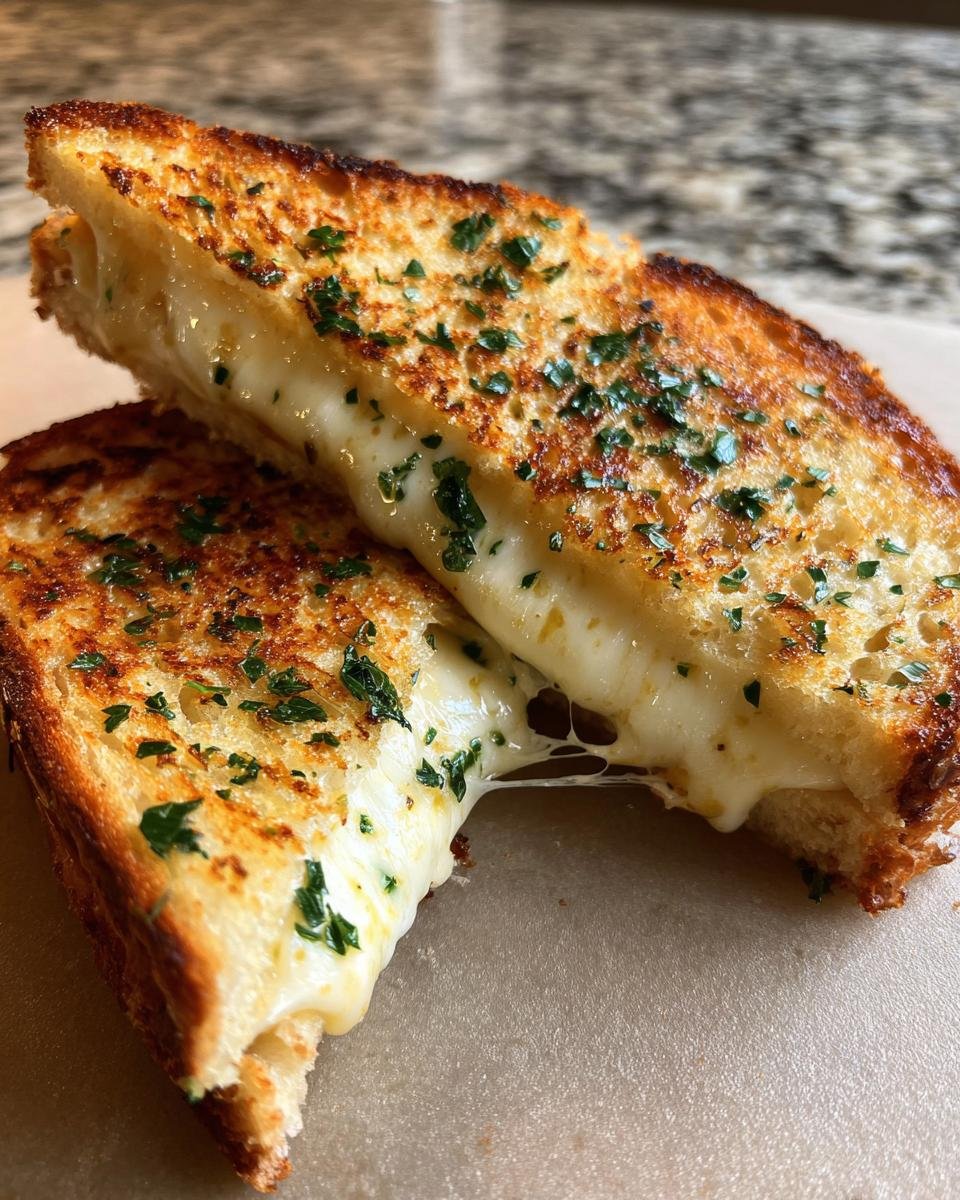 Garlic Bread Grilled Cheese - detail 1