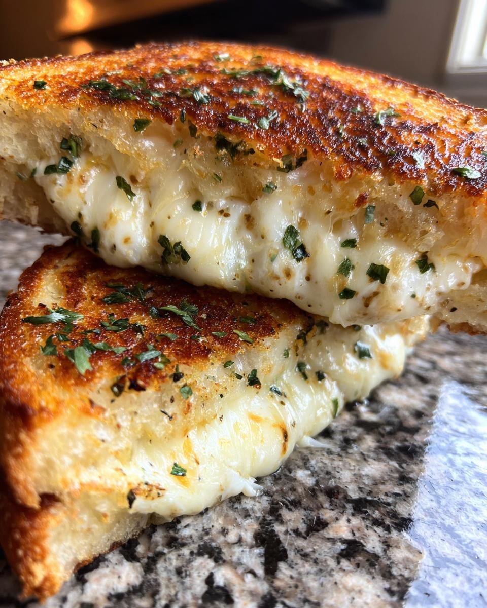 Garlic Bread Grilled Cheese - detail 2