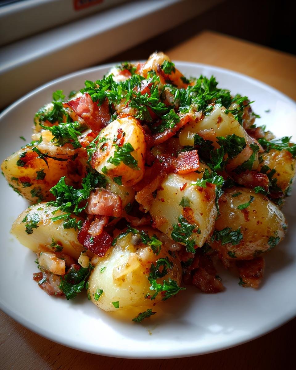 German Potato Salad (Warm Bacon Vinaigrette) - detail 2