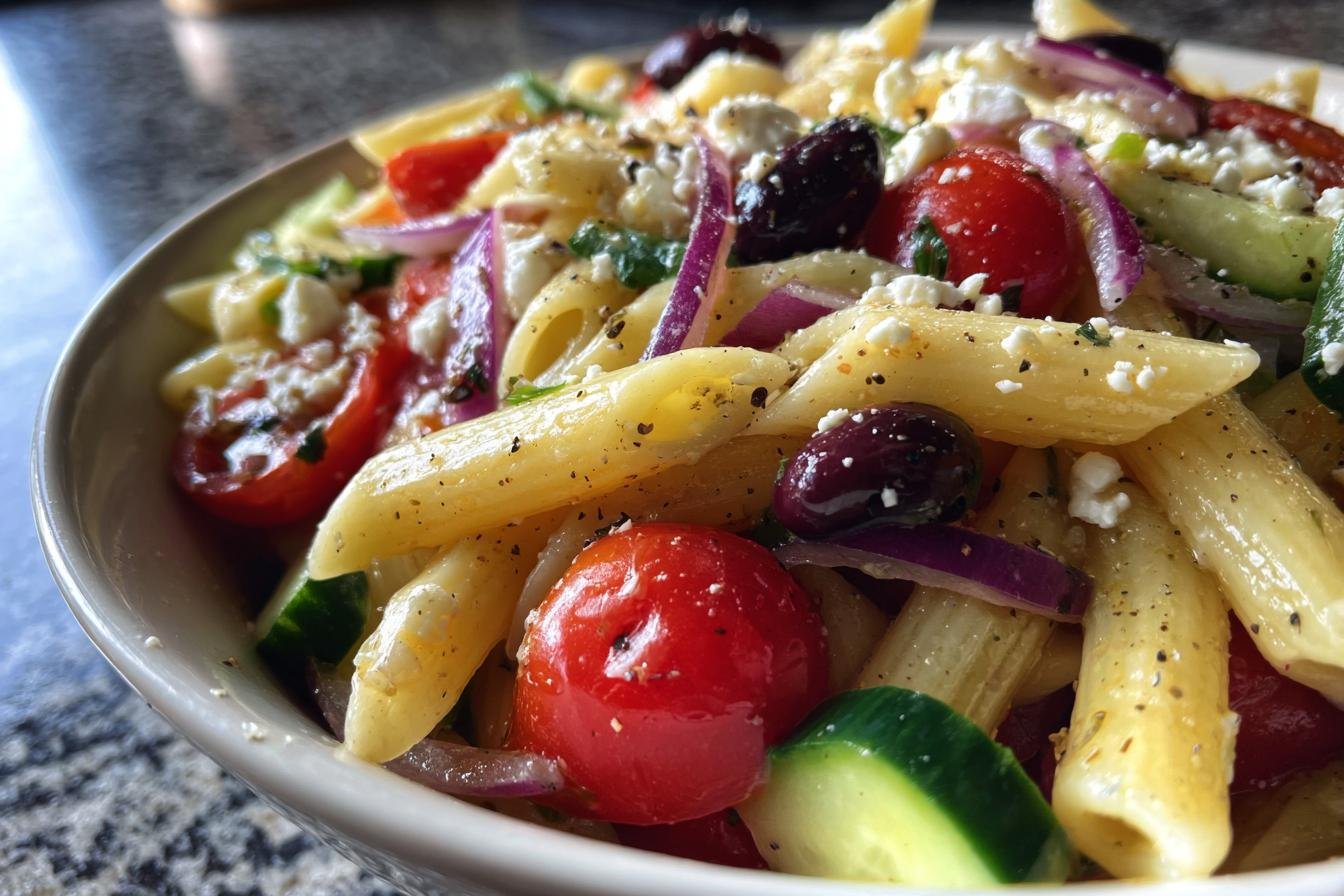 Greek Pasta Salad with Feta - detail 1
