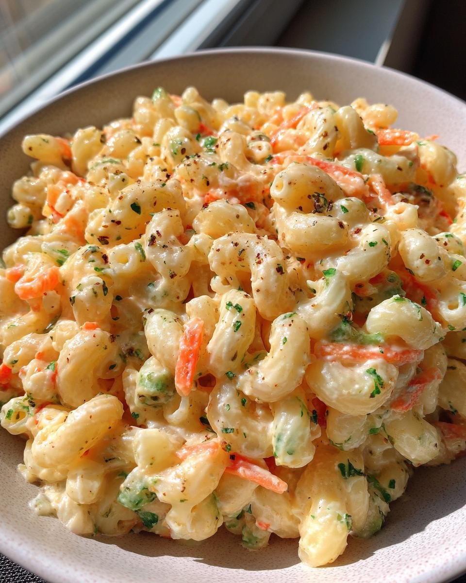 Hawaiian Style Macaroni Salad - detail 1