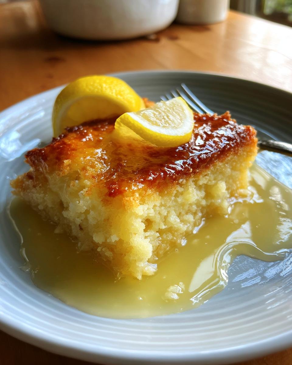 Magic Lemon Cobbler - detail 3