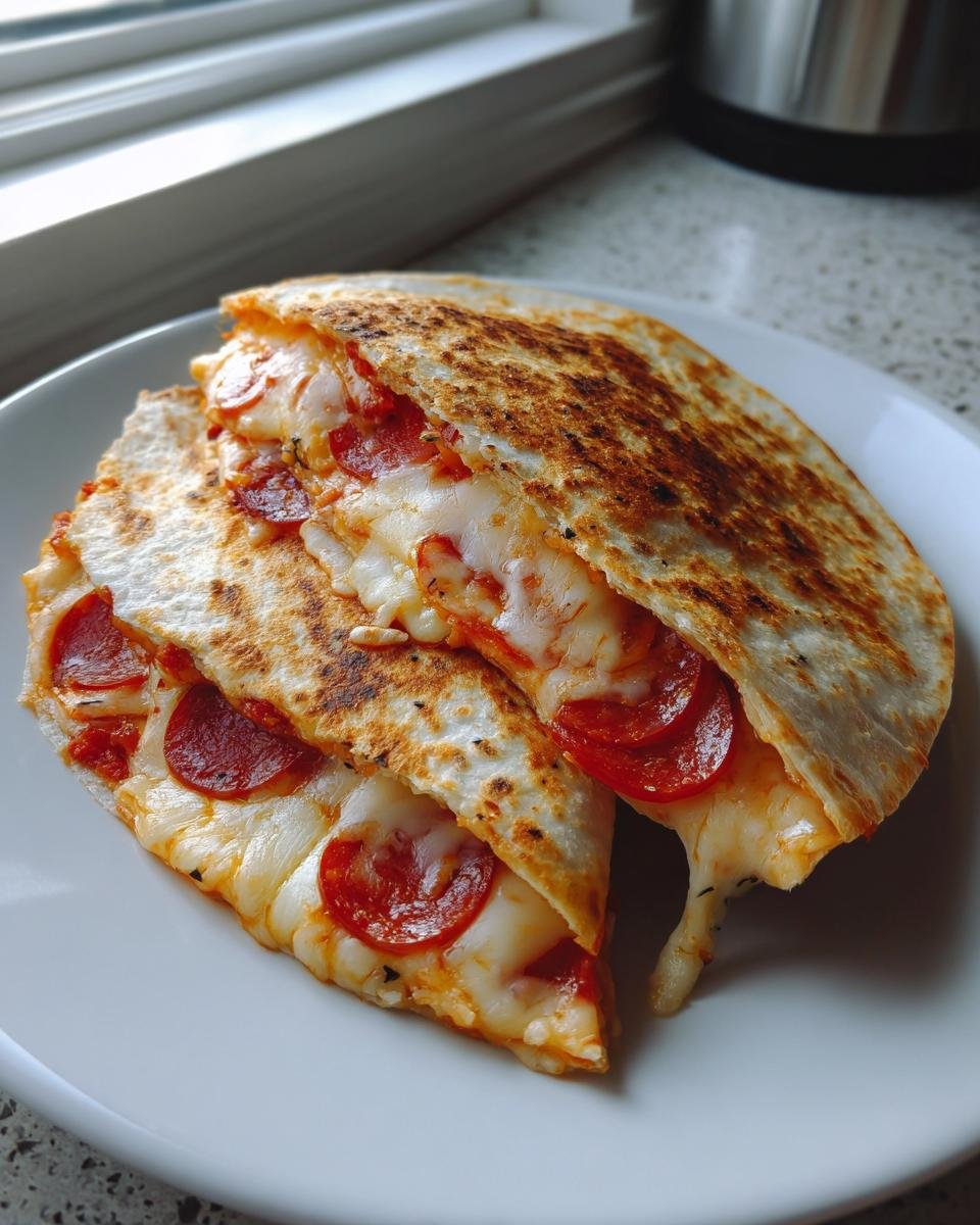 Pepperoni Pizza Quesadillas - detail 2