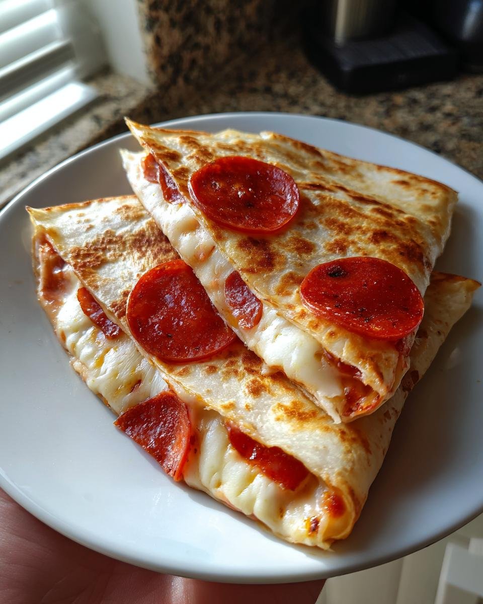 Pepperoni Pizza Quesadillas - detail 3