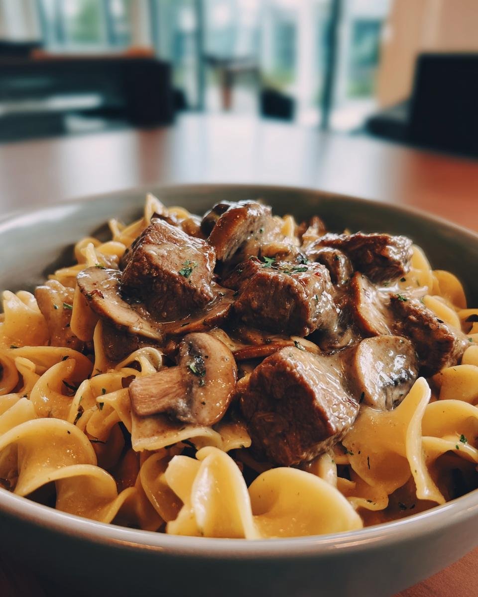Slow Cooker Beef Stroganoff - detail 1