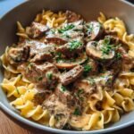 Slow Cooker Beef Stroganoff