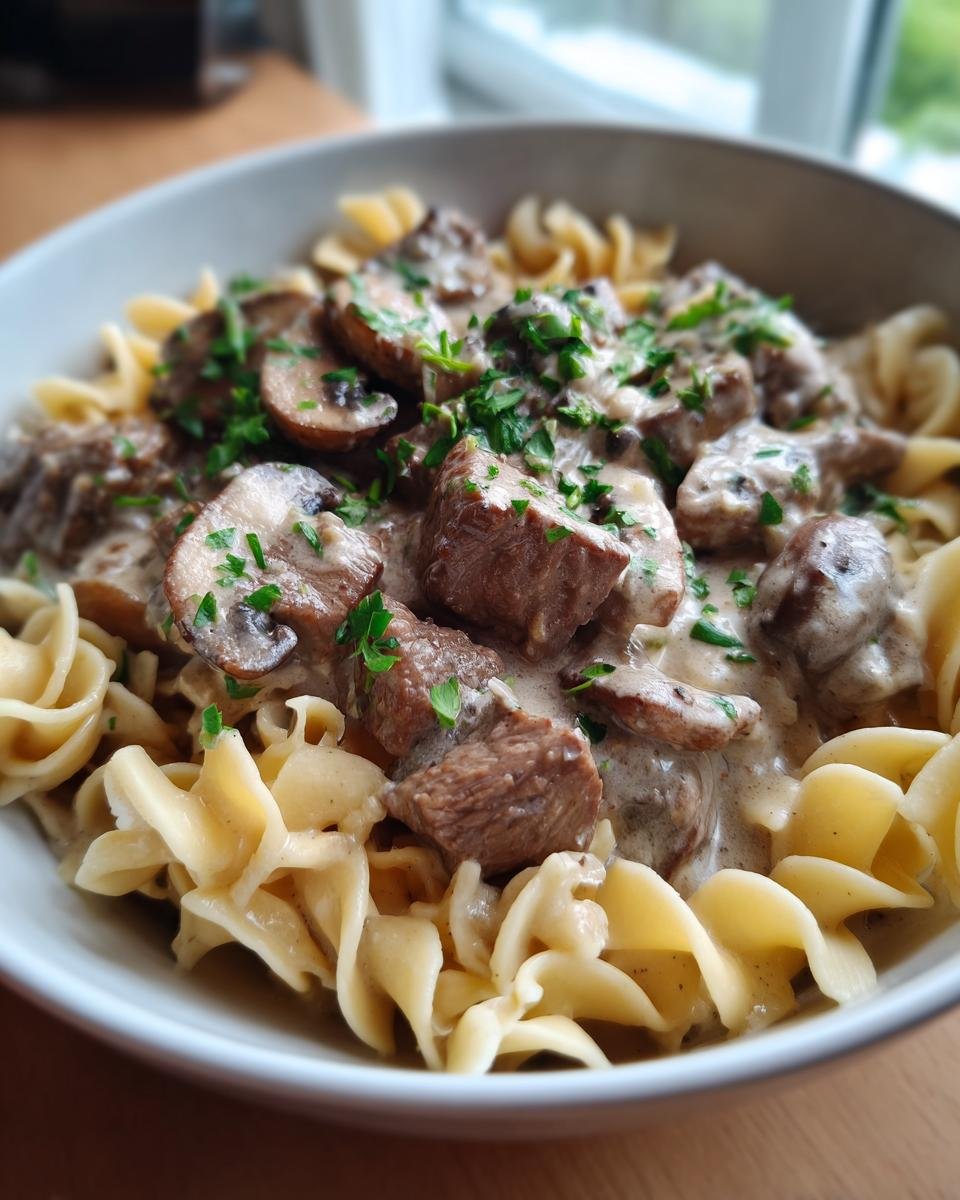 Slow Cooker Beef Stroganoff - detail 2