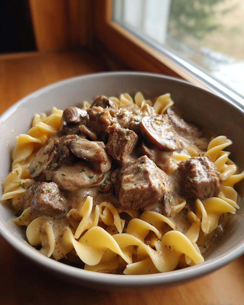Slow Cooker Beef Stroganoff - detail 3