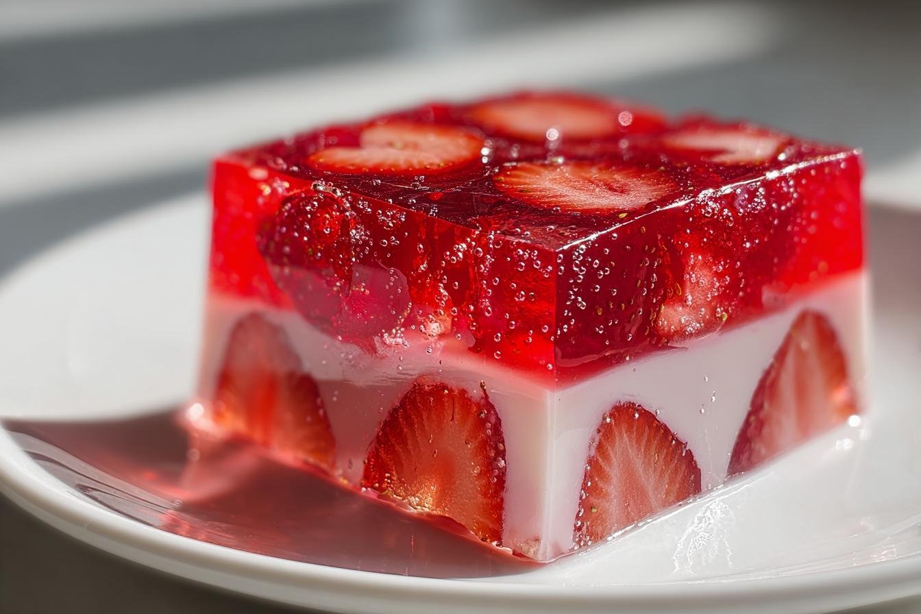 Strawberry and Three Milks Gelatin - detail 1