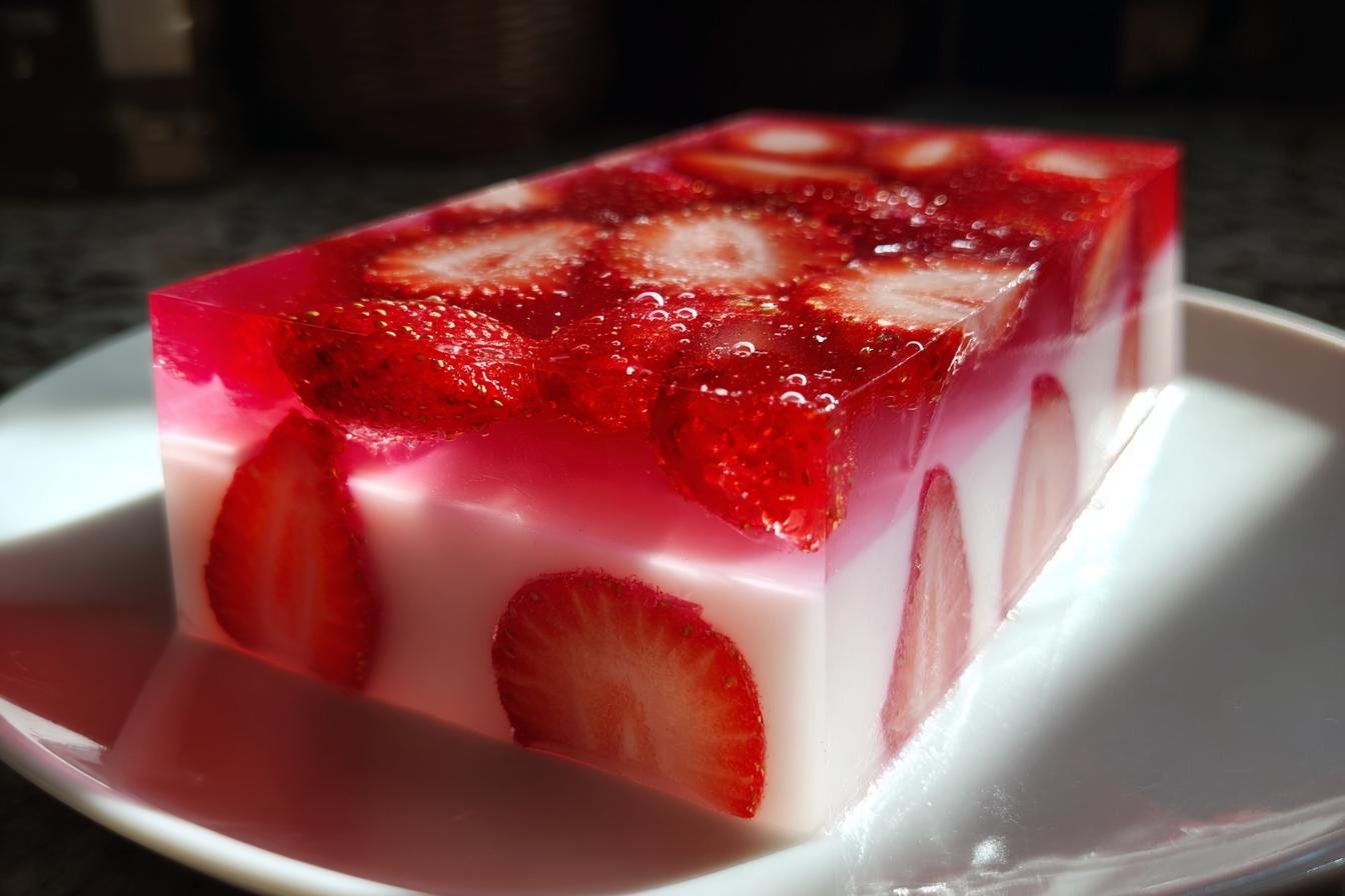 Strawberry and Three Milks Gelatin - detail 2