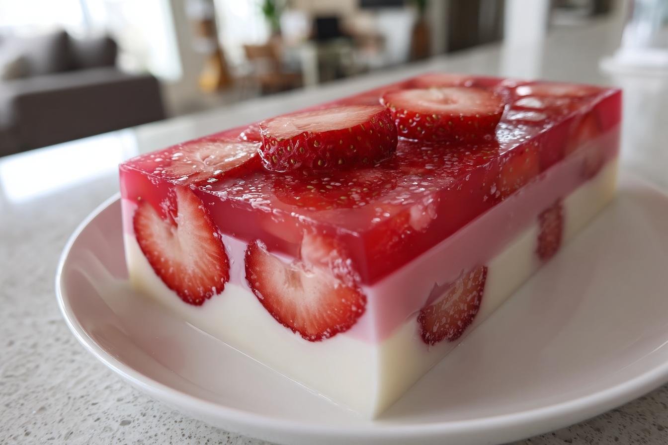 Strawberry and Three Milks Gelatin - detail 3