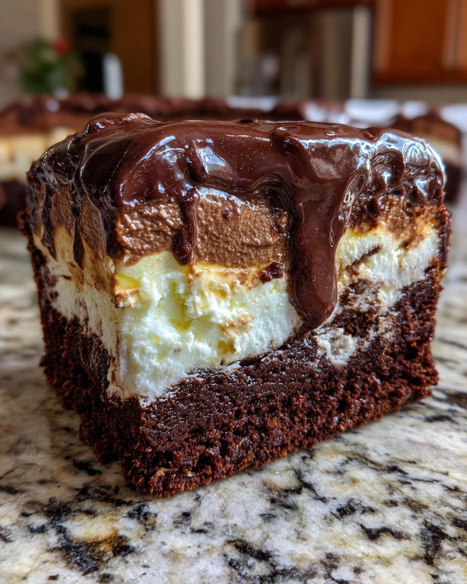 Brownie Ice Cream Cake - detail 1
